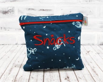 Personalized Reusable Sandwich Bag Astronaut Snack