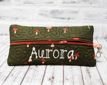 Personalized Toadstool Zippered Case