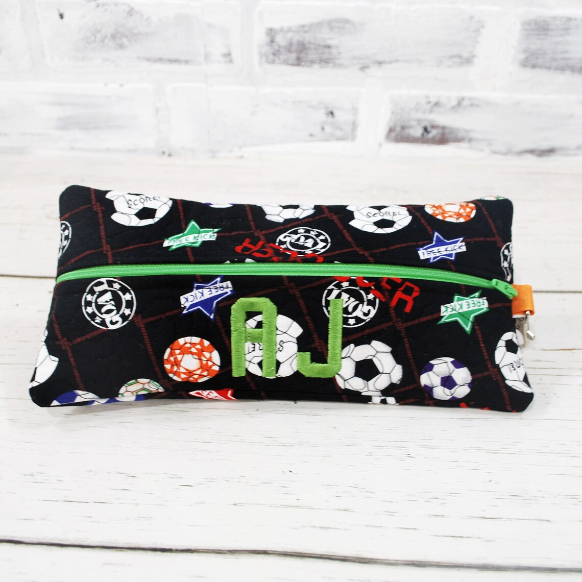 Personalized Soccer Pencil Case//futbol//pencil Pouch//pencil Etsy