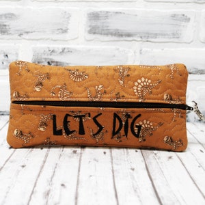 Personalized Dinosaur Bones Pencil Case