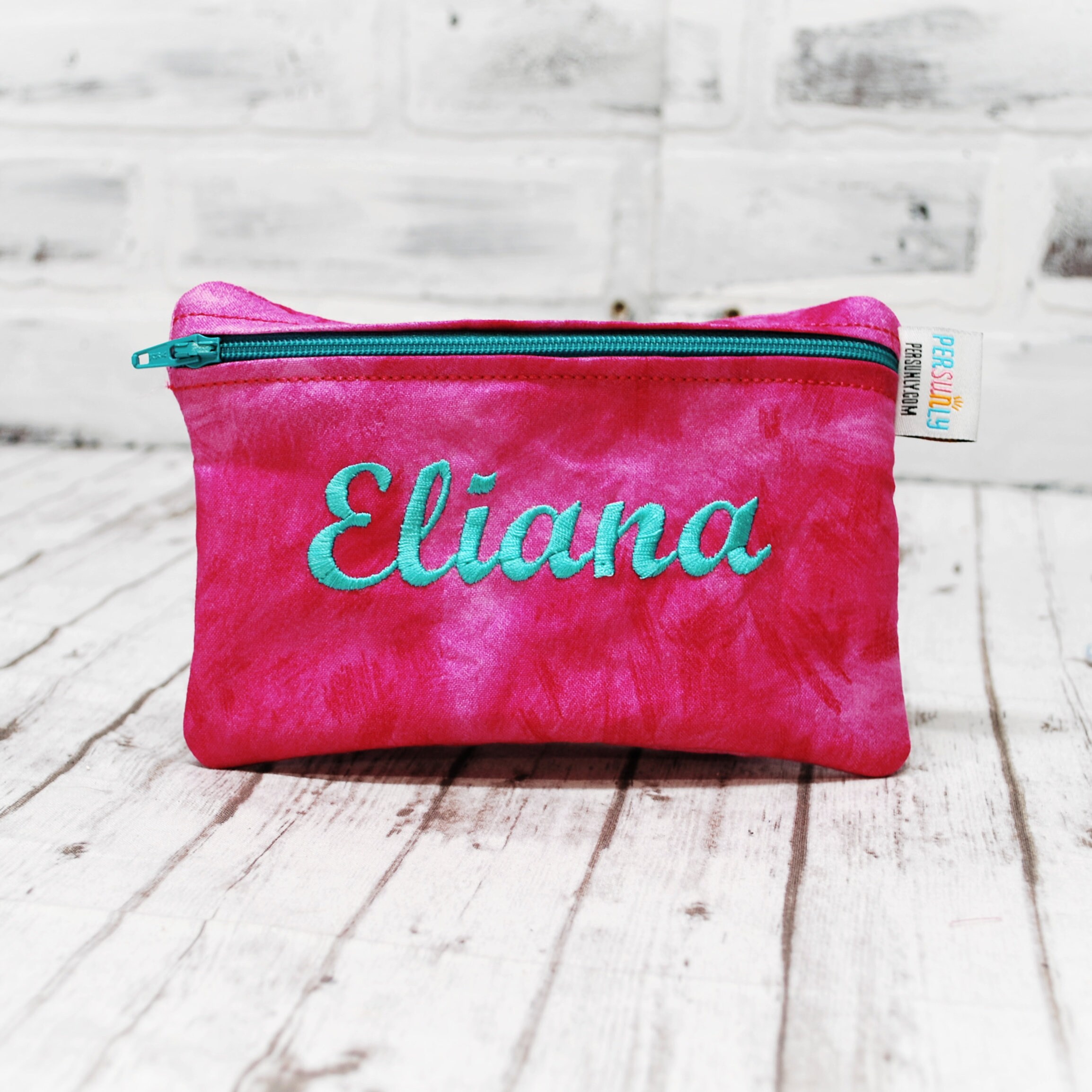 Reusable Pink Snack Bag Personalized Washable Bag Basic Girl's Bag for Back to School or Lunch or Snack or Travel