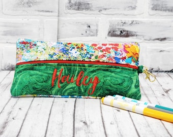 Personalized Pencil Case//Pencil Pouch//Pencil Holder//Art Pencil case//Impressionism//Art Lover Gift