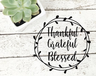 Agradecido Bendito, Agradecido svg, Agradecido png, Agradecido Bendito svg, Agradecido vector de corte agradecido, Archivo de corte agradecido, otoño svg, otoño png