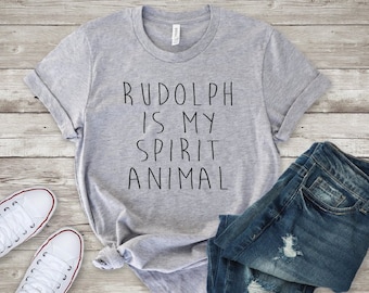 rudolph is my spirit animal, svg, png, dxf, holiday design, funny holiday, spirit animal cut file, rudolph die cut, christmas svg, rudolph