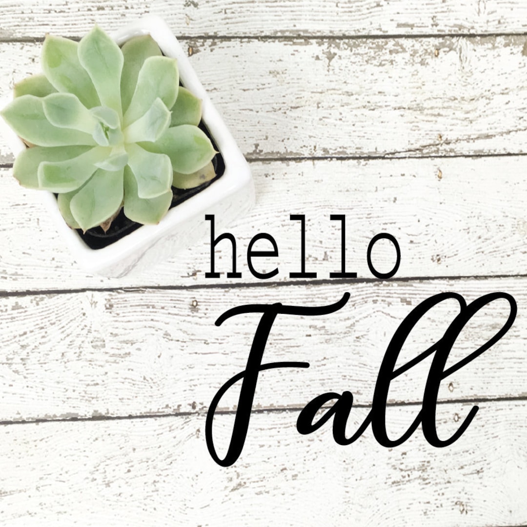 Hello Fall, Hello Fall Svg, Hello Fall Png, Hello Fall Dxf, Hello Fall ...