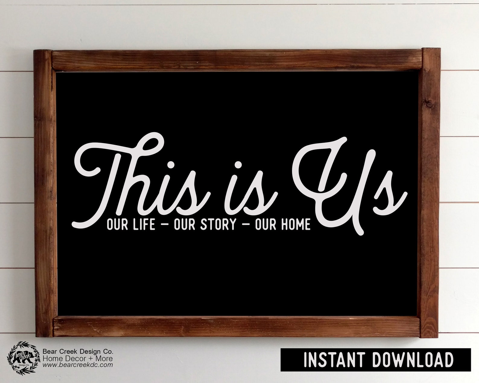This is Us Sign / Large Printable Wall Art / Our Life Our Etsy
