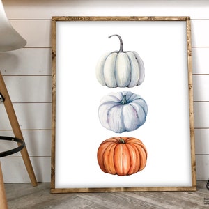 Fall Printables Fall Pumpkin Sign Fall Watercolor Fall Printable Wall Art Pumpkin Decor Fall Pumpkin Sign Fall Decor Fall Download