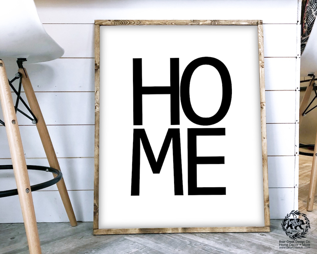 HOME SIGN Printable, Home Print, Modern Farmhouse, Digital Home