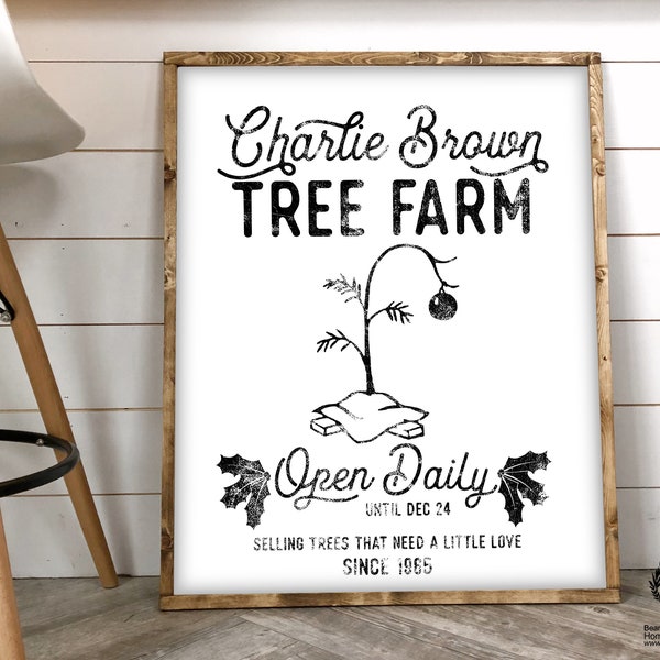 Charlie Brown Christmas Sign - Etsy