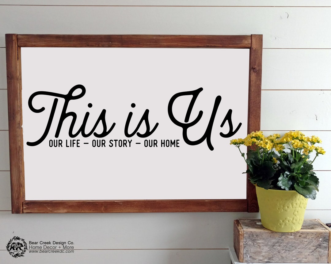 This is Us Sign / Large Printable Wall Art / Our Life Our Story Our