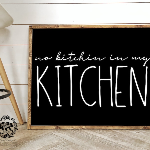 Funny Horizontal Kitchen Sign Etsy
