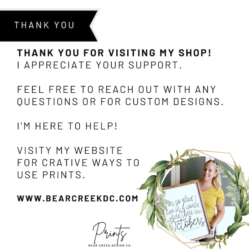 Bear Creek Design Co. Modern Farmhouse Goods Home Decor
