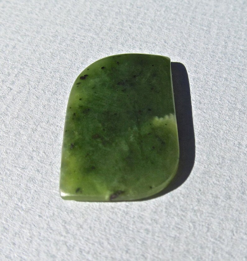 Luminous Nephrite Jade Cabochon-20.5 Cts 30mm L X 18mm W