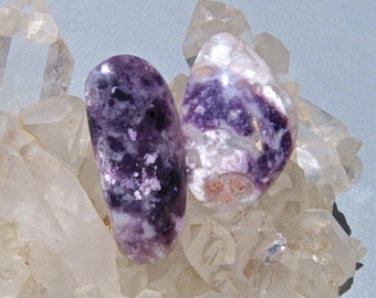 2 Morado Purple Opal Cabochons- 49 Cts. Total