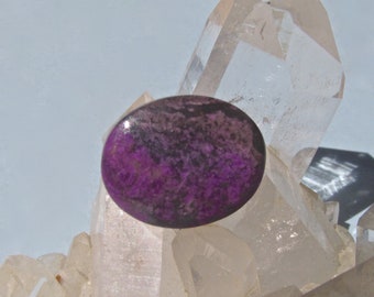 Natural Purple Sugilite in Bustimite Cabochon-8.5 Cts. 17mm L X 13.5 mm W