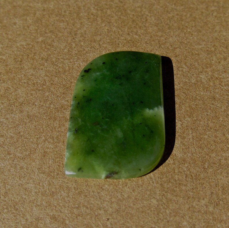 Luminous Nephrite Jade Cabochon-20.5 Cts 30mm L X 18mm W