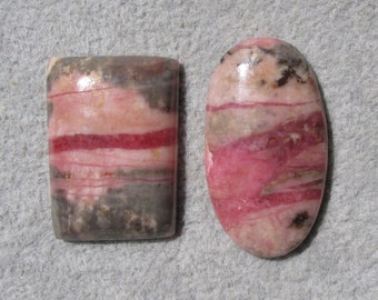 Peruvian Rhodochrosite in Matrix Cabochon-84 Cts. Total