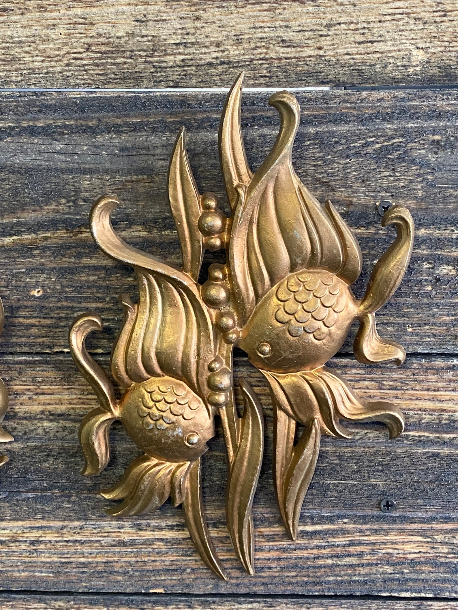 Vintage Metal fish wall decor. Sexton company. 1966. MCM Etsy