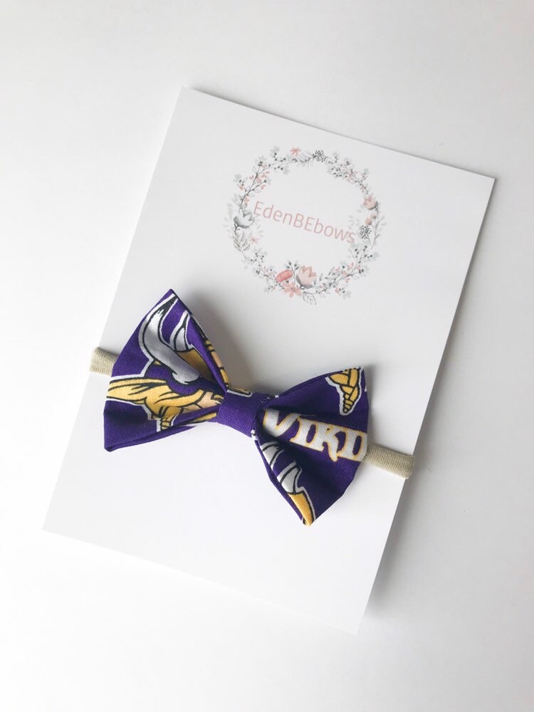 Minnesota Vikings headband Baby Headband / nylon headband / baby bow