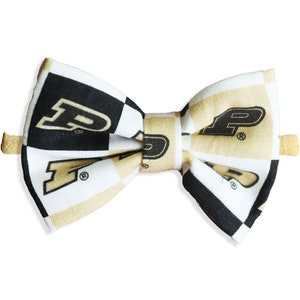 Purdue Boilermaker Nylon Headband Bow or Clip - Great For Newborns To Toddlers