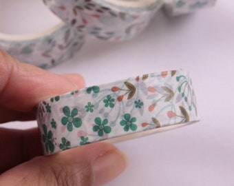 Floral Sprigs washi tape, floral washi tape, Spring, Summer, botanical washi tape, Washi tape