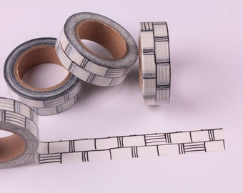 Road Washi Tape Brick Road Brown Washi Tape Brick washi tape 15mm X 7m Brown Bricks