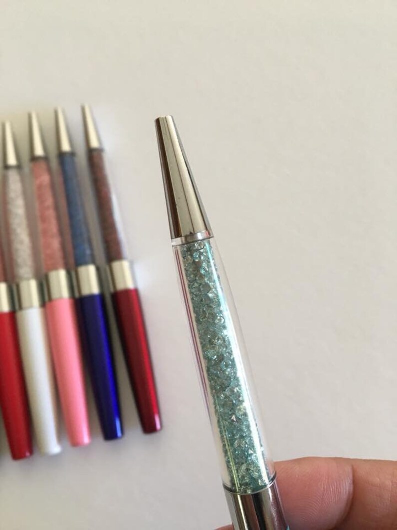 Crystal Pens Bling Pens Jewel Pens Black Ink Gel Pens Etsy