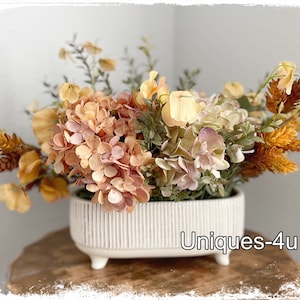 Autumn Floral Arrangement. Silk everlasting flowers