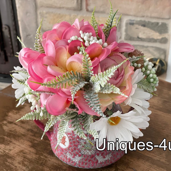 Silk Floral Arrangement Etsy
