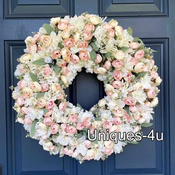 Silk Flower Wreath Etsy
