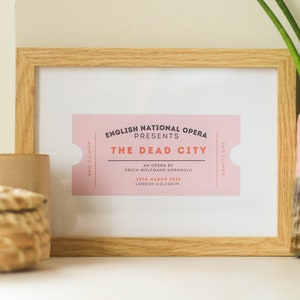 Personalisierter Einzelticket-Druck in Rosa