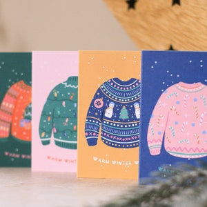 Cosy Christmas Jumper Card Pack of 5