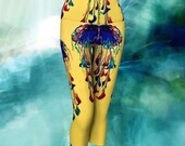 JELLIES YOGA CAPRIS leggings, yoga, leggings, chakra leggings, yoga, workout, fitness, wearable art, art wear, yoga fashion, yoga styl