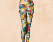 FABULOUSLY FLORAL YOGA leggings, yoga leggings, capris, yoga capris, crop top, yoga top, yoga gear, athleisure wears