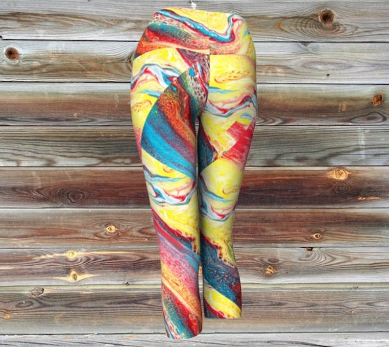 yoga leggings yoga capris CALYPSO YOGA CAPRIS workout leggings capris leggings everyday wear leggings athleisure yoga gear yoga