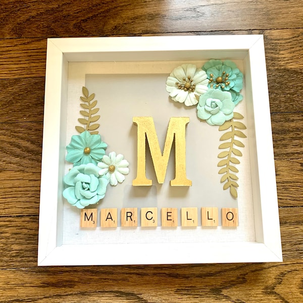 Shadow Box Letter Frames Etsy