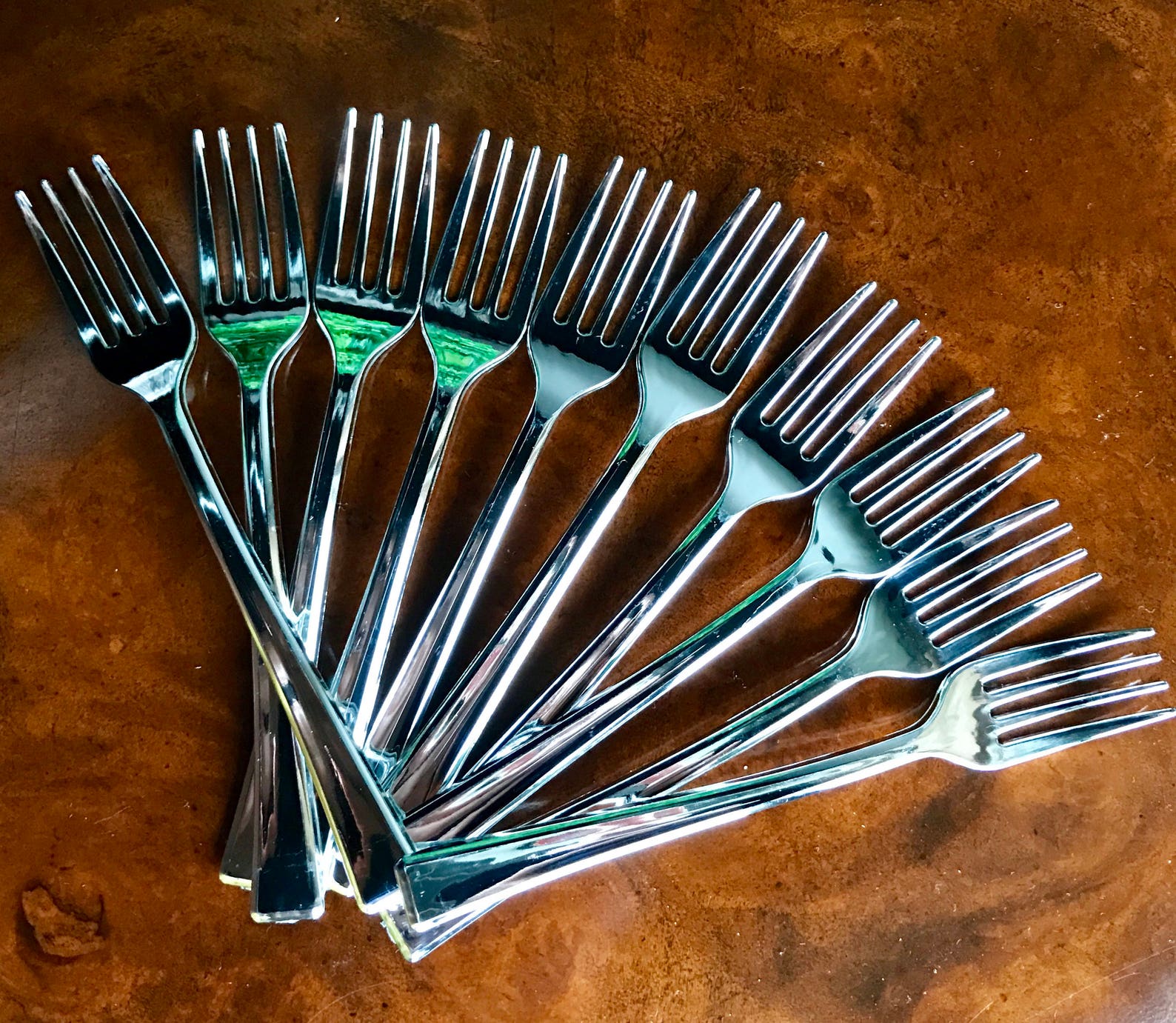 Mini Silver Finish Plastic Forks 24ct Miniature Forks Etsy