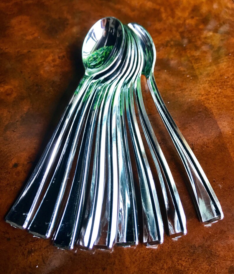 Mini Silver Finish Plastic Spoons 24ct Miniature Spoons Etsy
