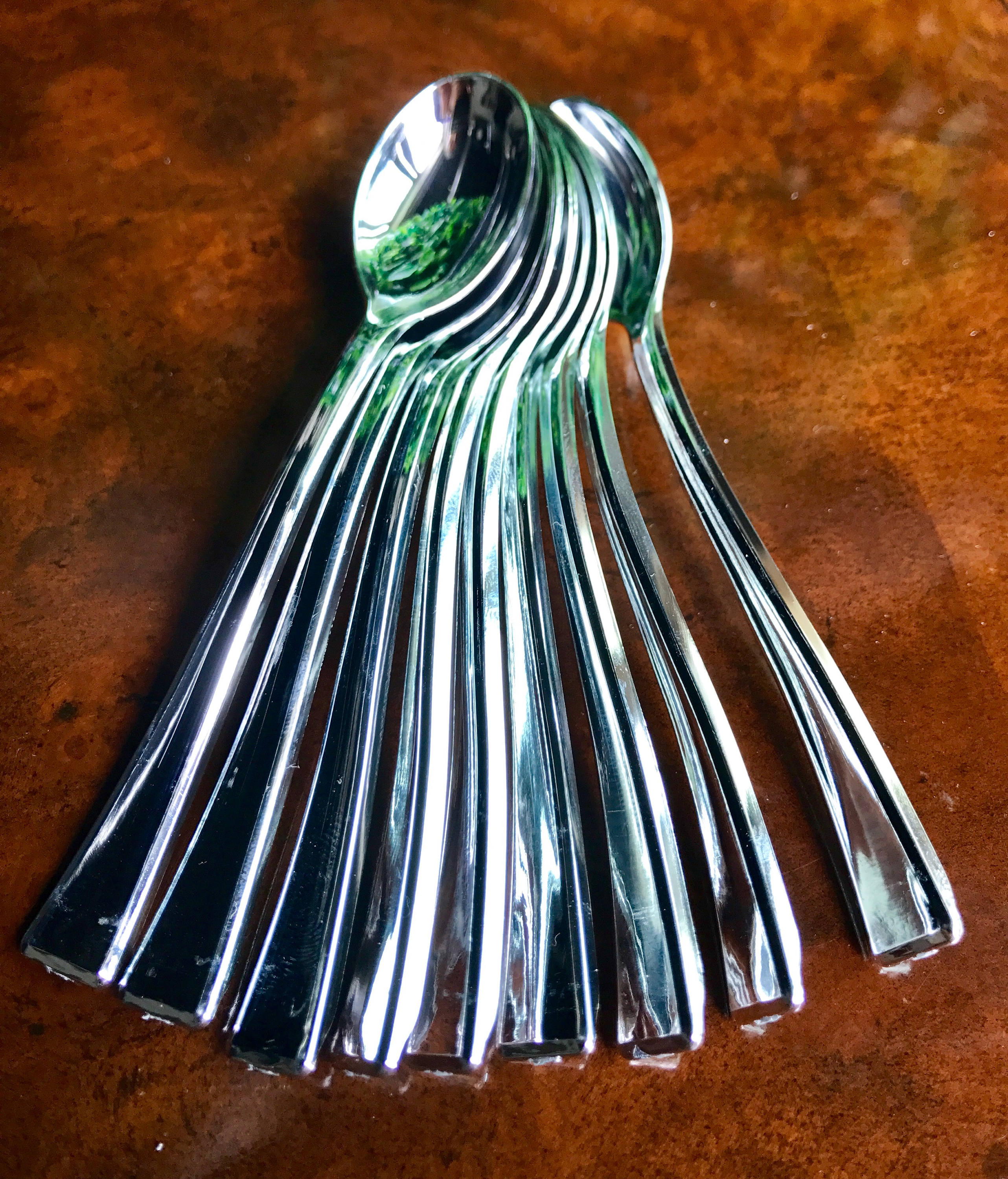 Mini Silver Finish Plastic Spoons 24ct Miniature Spoons Etsy Canada