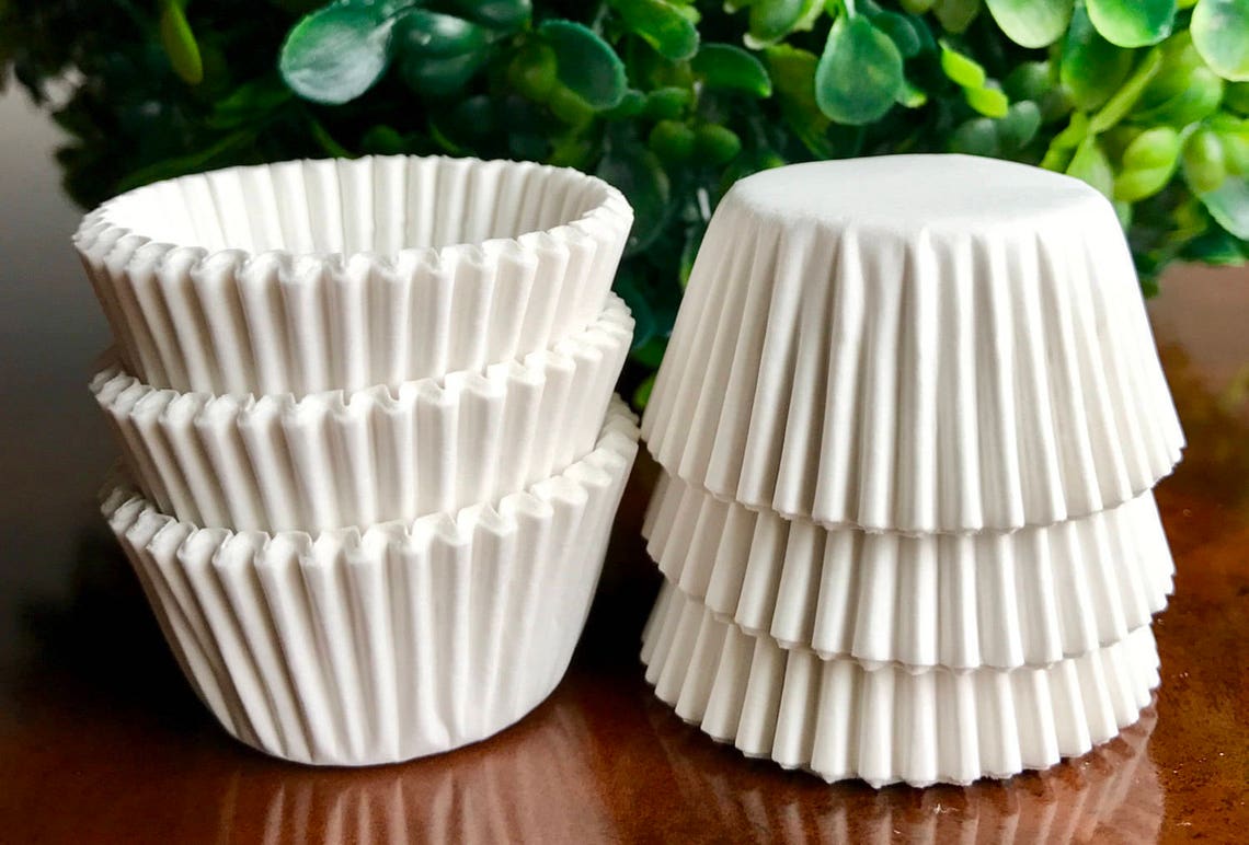 Jumbo White Cupcake Liners Etsy