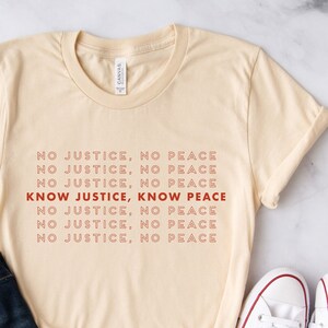 no justice no peace shirt donation