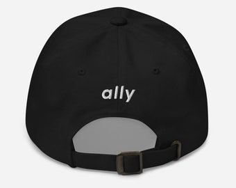 Ally Rainbow Pride Hat | LGBT Ally Hat, Gay Pride Dad Hat, Rainbow pride hat