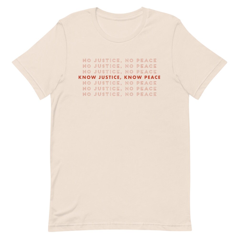 no justice no peace shirt donation