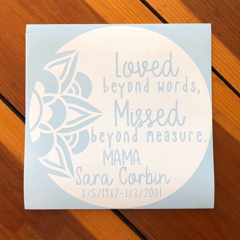 Loved Beyond Words Memorial Sign Embroidery Loved Beyond Words Memorial Sign Embroidery
