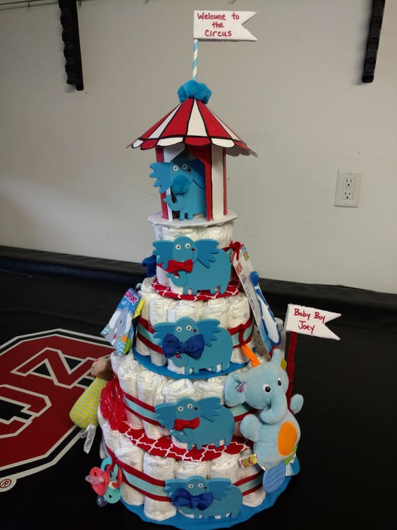 circus diaper cake