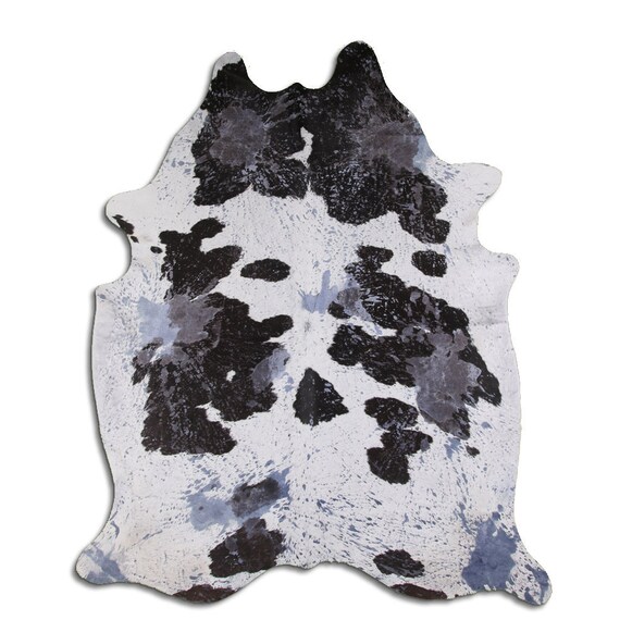 Royal Blue Cowhide Rug Etsy