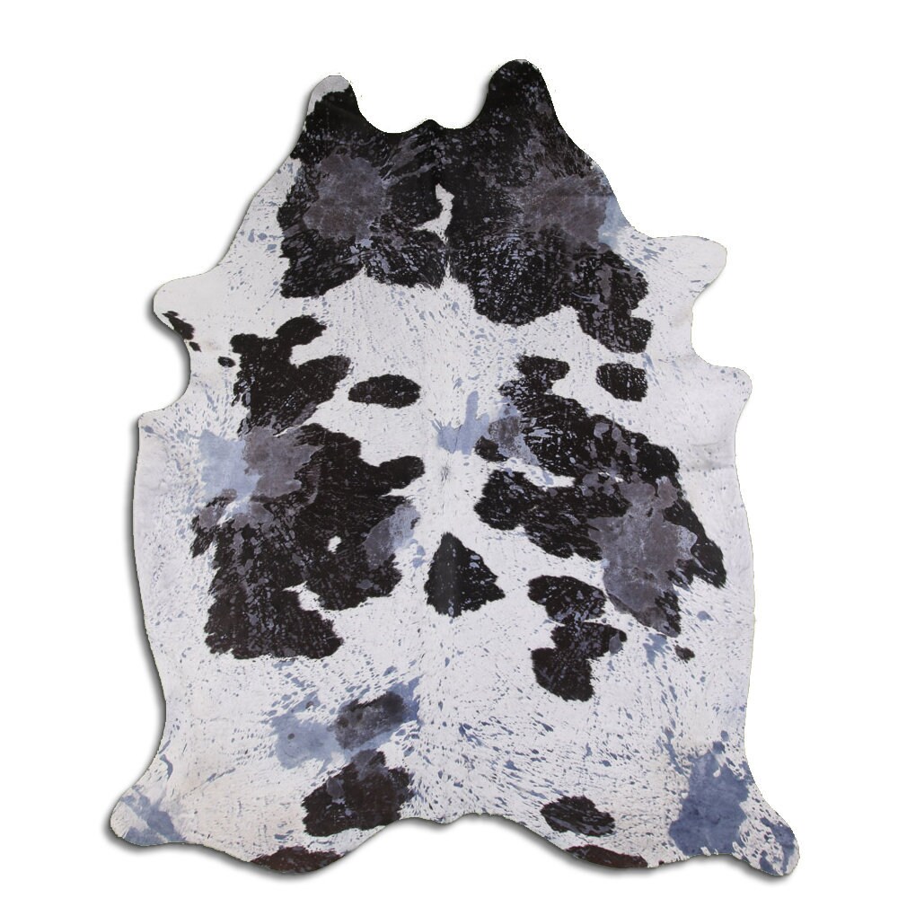 Royal Blue Cowhide Rug Etsy