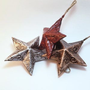 Country Style  Star Christmas Ornament Set