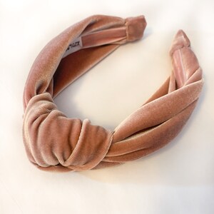 GIANT Top Knot Headband Extra Large Big Velvet / Peach / Green / Ivory / Rust / Brown / burgundy / Boho Chunky image 4