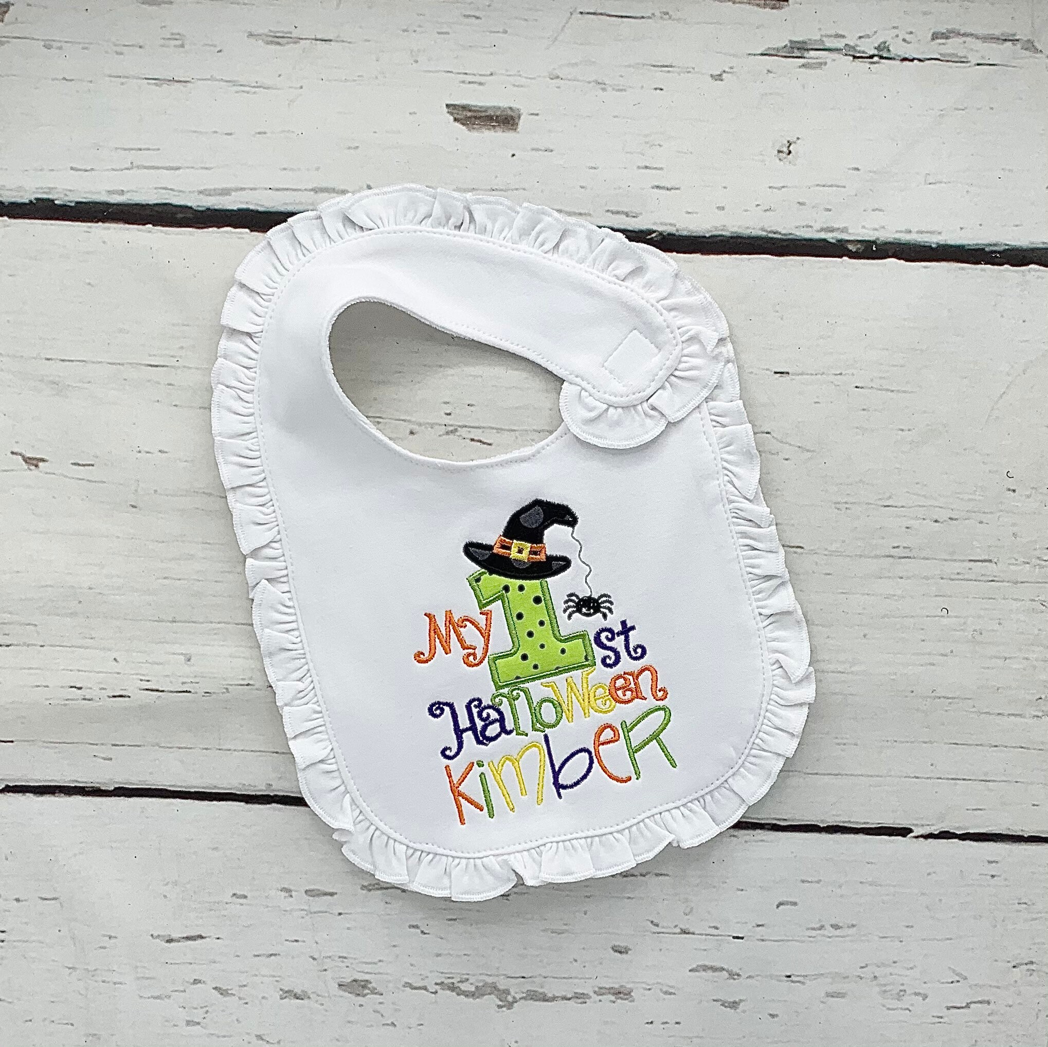 Halloween Bib Baby Halloween Bib First Halloween Bibs Fall Etsy